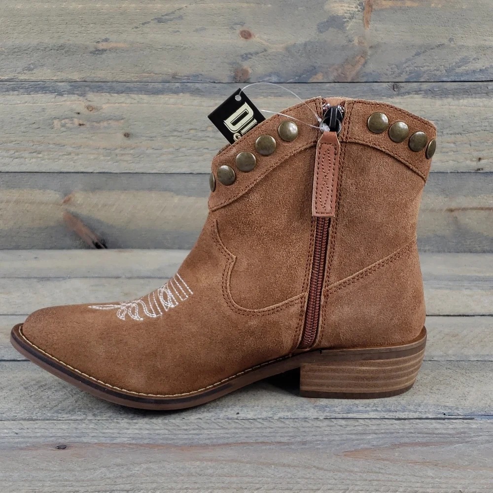 Dingo Women's Lonestar Western Leather Whiskey Bootie - Picture 7 of 10
